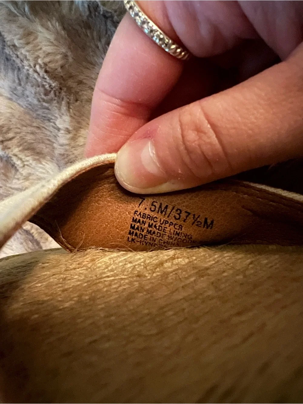 Lucky Brand Women's Natural Wedge Sandals Ankle Strap Buckle Solid Size 7.5 M
